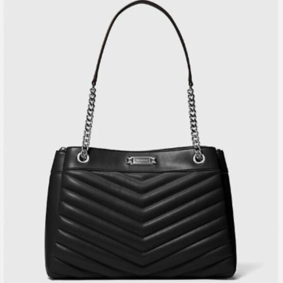 NWT Michael Kors Whitney Quilted Handbag with Silver Hardware Retails $628.00 - Picture 4 of 5